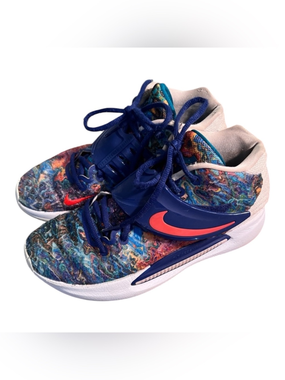 Nike KD 14 Psychedelic Men’s Basketball Shoes Deep Royal Blue/Pale Coral/Coconut